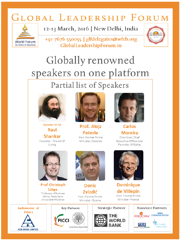 Global Leadership Forum, New Delhi 2016