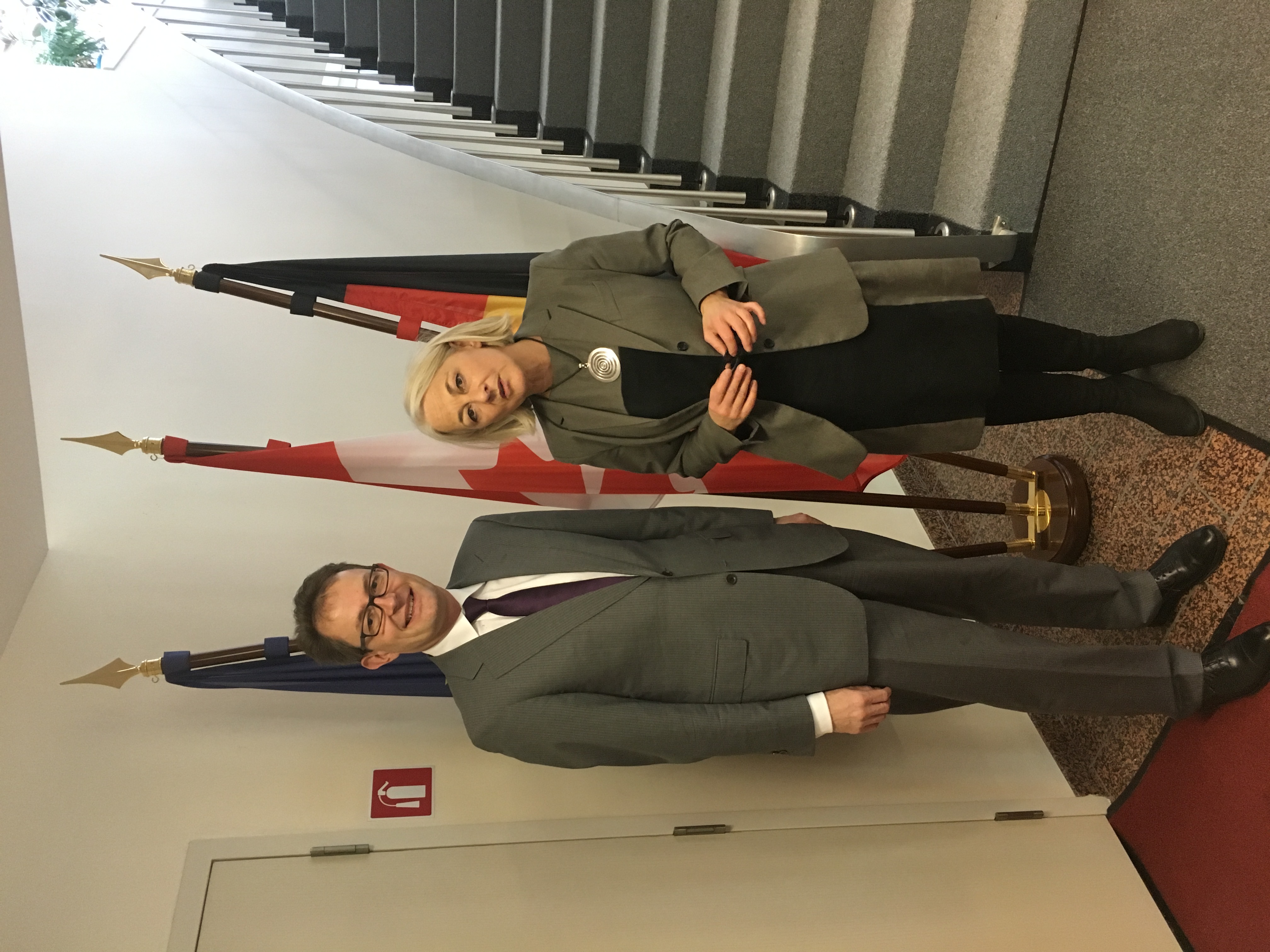 With the German ambassador in Ottawa, 2017